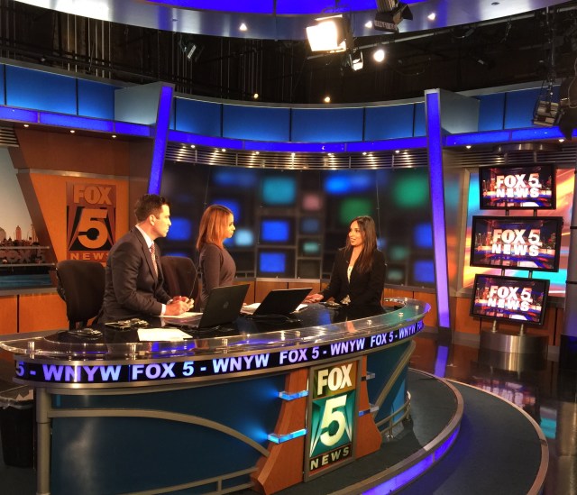 On Set At Fox 5 NY